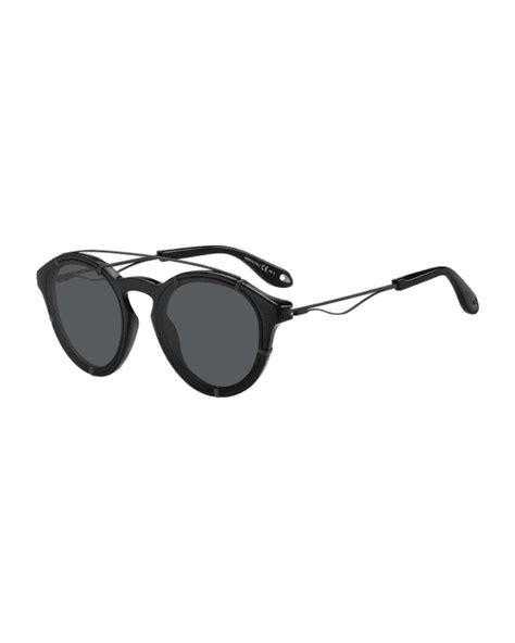 Givenchy Acetate & Metal Round Sunglasses 